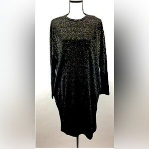 Diesel Dress black/ metallic , loose fitting, new with tags size L